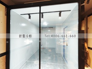 深圳龍崗區20立方的玻璃花房保鮮冷庫安裝案例